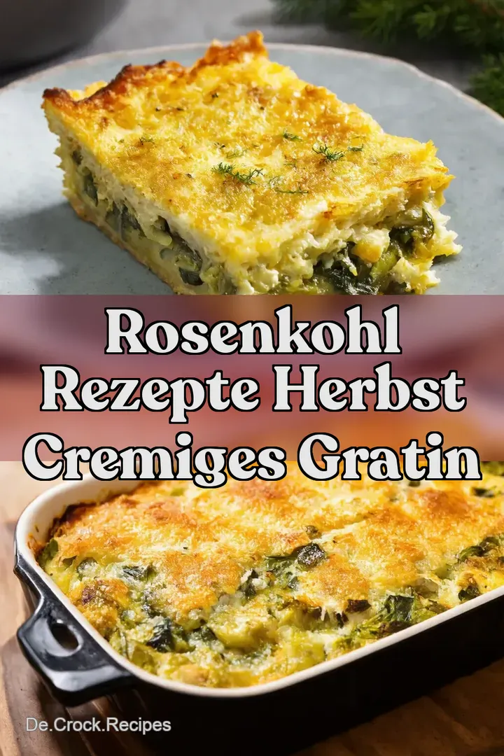 Rosenkohl Rezepte Herbst Cremiges Gratin