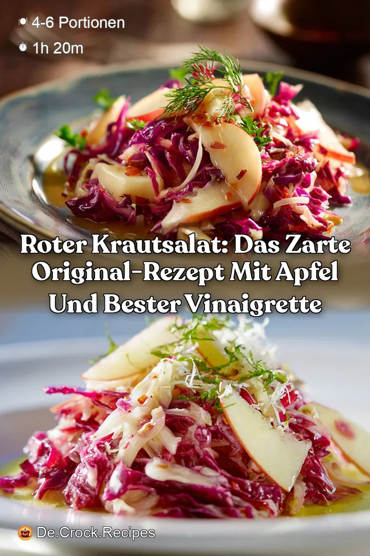 Roter Krautsalat: Das zarte Original-Rezept mit Apfel und bester Vinaigrette