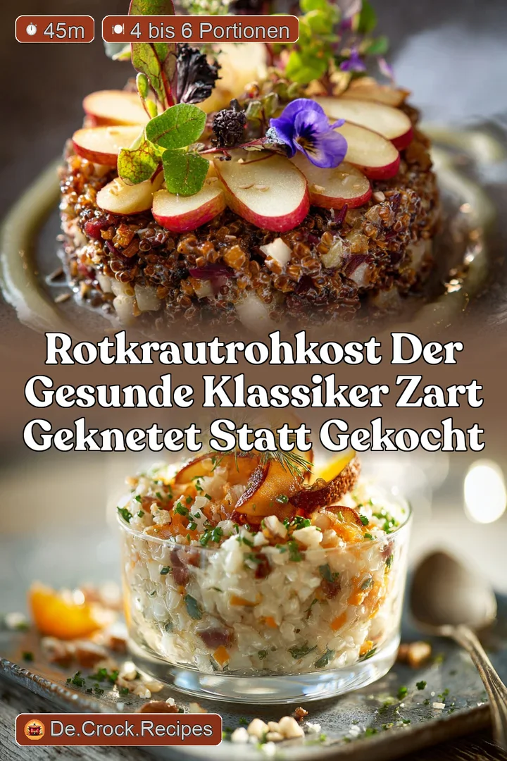 Rotkrautrohkost Der gesunde Klassiker zart geknetet statt gekocht