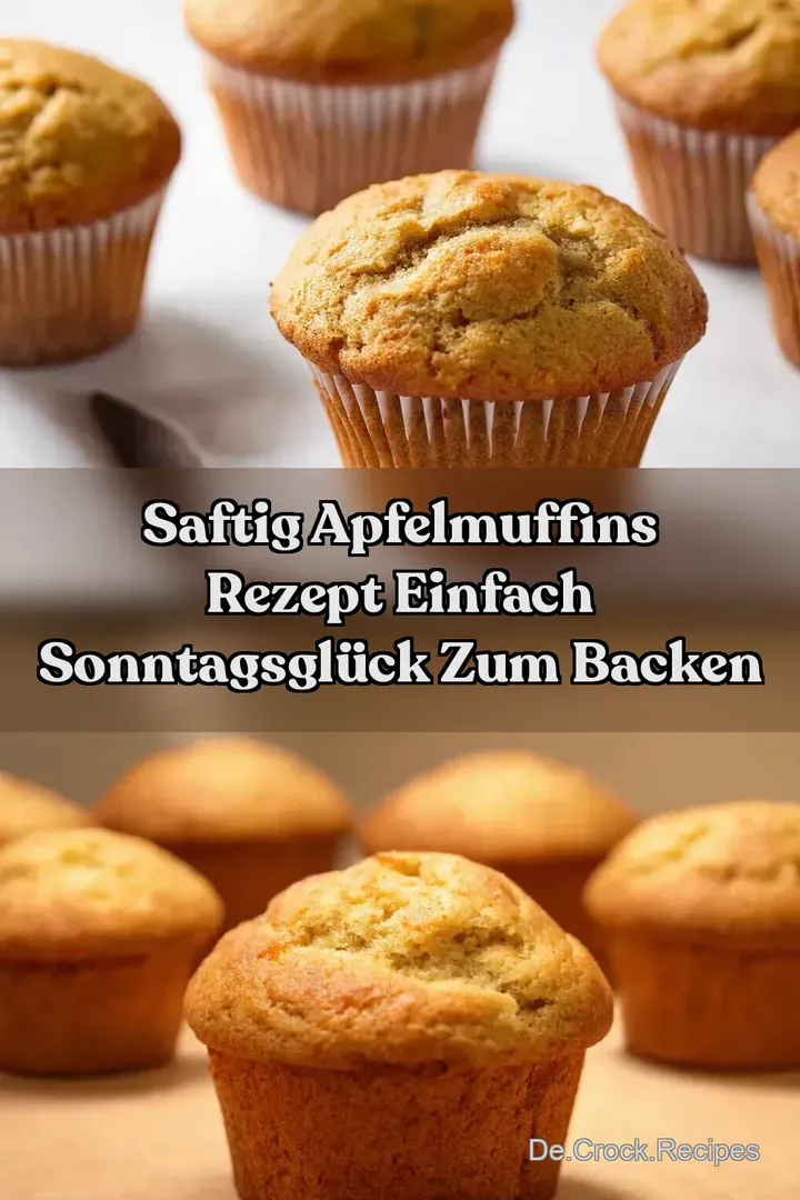 Saftig Apfelmuffins Rezept Einfach Sonntagsgl&uuml;ck zum Backen