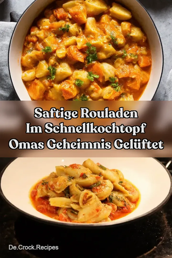 Saftige Rouladen im Schnellkochtopf Omas Geheimnis gel&uuml;ftet