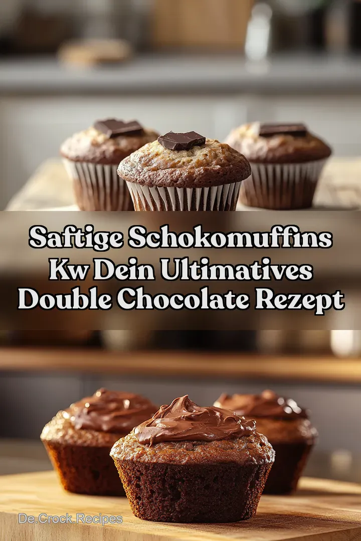 Saftige Schokomuffins kw Dein ultimatives Double Chocolate Rezept