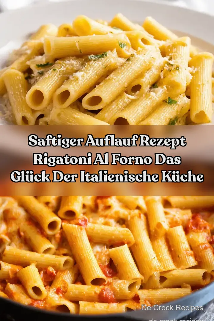 Saftiger Auflauf Rezept Rigatoni al Forno Das Gl&uuml;ck der Italienische K&uuml;che