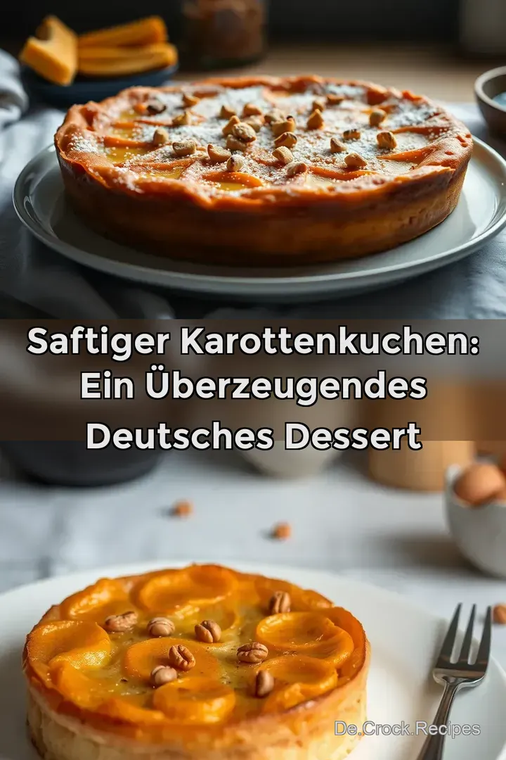 Saftiger Karottenkuchen: Ein Überzeugendes Deutsches Dessert