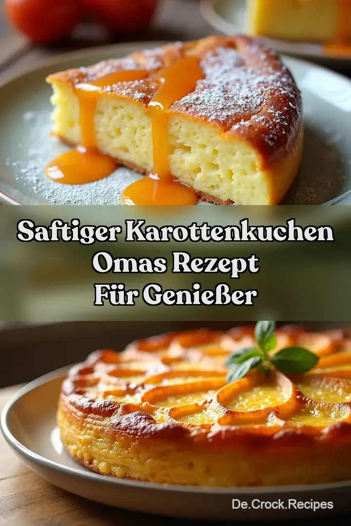 Saftiger Karottenkuchen Omas Rezept F&uuml;r Genie&szlig;er