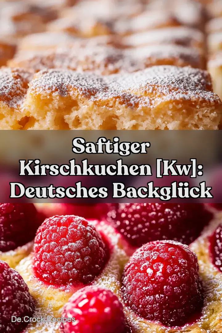 Saftiger Kirschkuchen [kw]: Deutsches Backglück