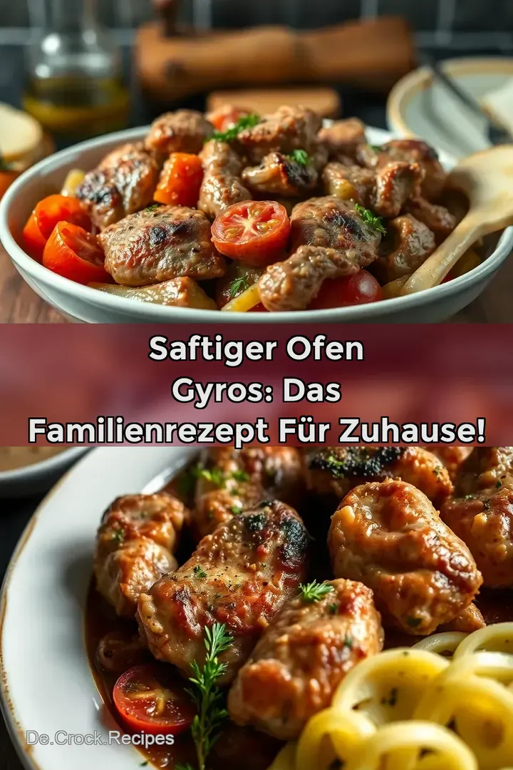 Saftiger Ofen Gyros: Das Familienrezept für Zuhause!