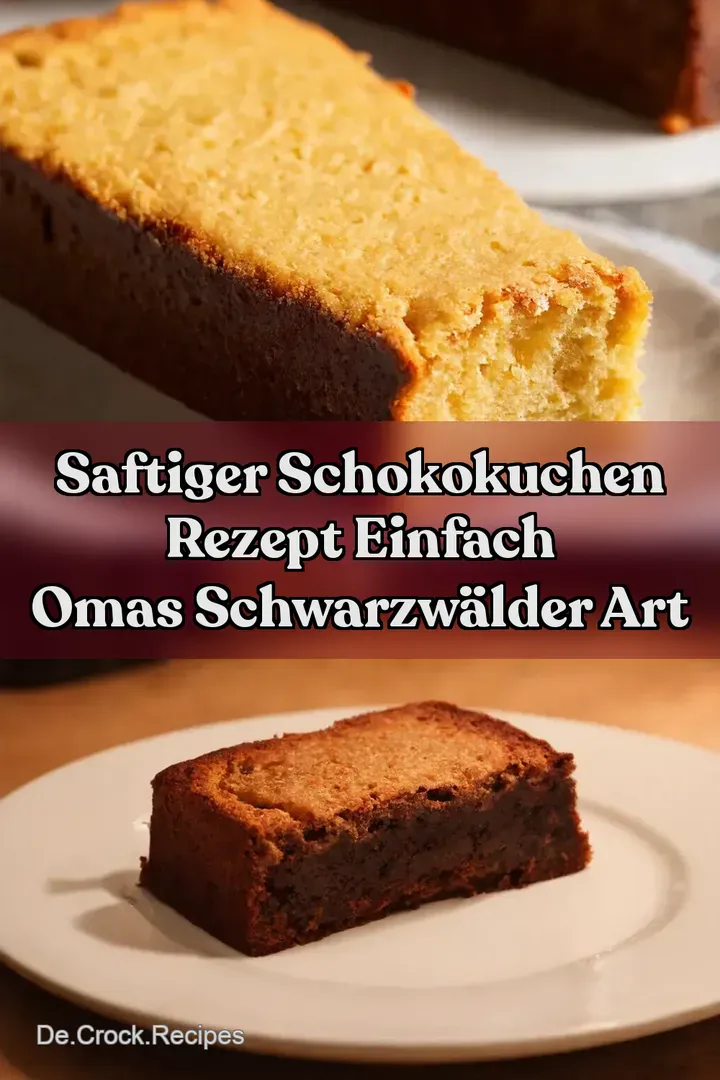 Saftiger Schokokuchen Rezept Einfach Omas Schwarzw&auml;lder Art