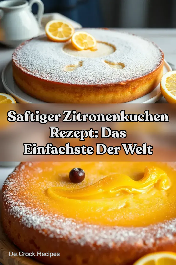 Saftiger Zitronenkuchen Rezept: Das Einfachste der Welt
