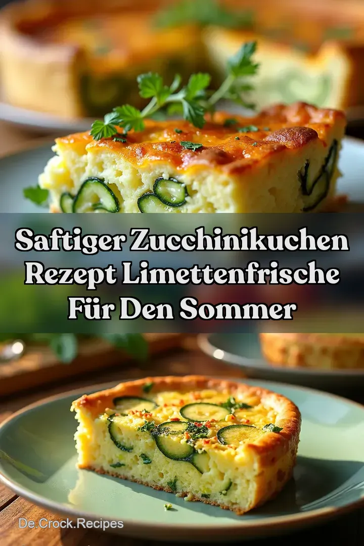 Saftiger Zucchinikuchen Rezept Limettenfrische für den Sommer