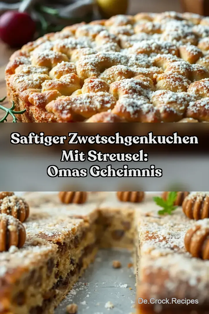 Saftiger Zwetschgenkuchen mit Streusel: Omas Geheimnis