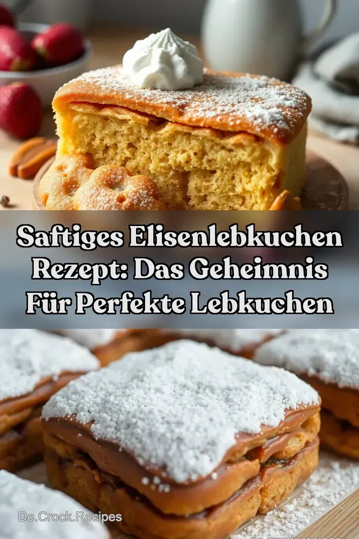 Saftiges Elisenlebkuchen Rezept: Das Geheimnis für perfekte Lebkuchen