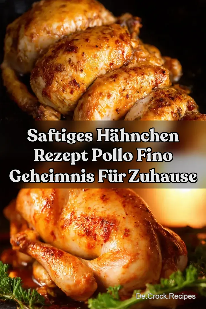 Saftiges H&auml;hnchen Rezept Pollo Fino Geheimnis f&uuml;r Zuhause