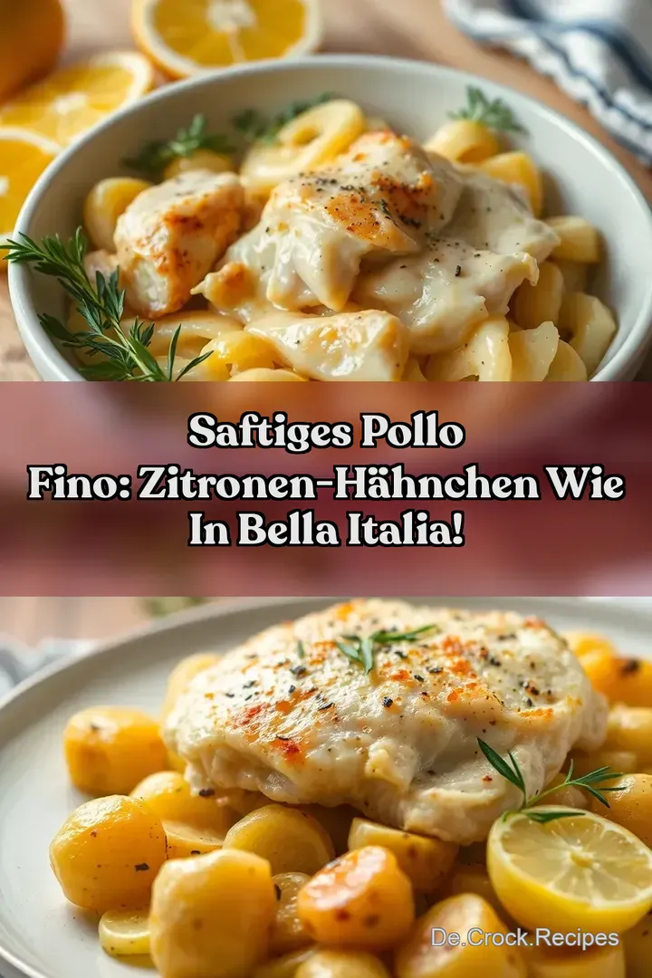 Saftiges Pollo Fino: Zitronen-Hähnchen wie in Bella Italia!