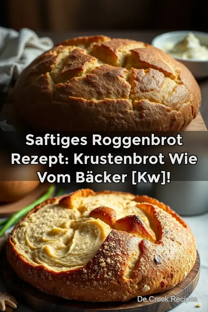 Saftiges Roggenbrot Rezept: Krustenbrot wie vom Bäcker [kw]!