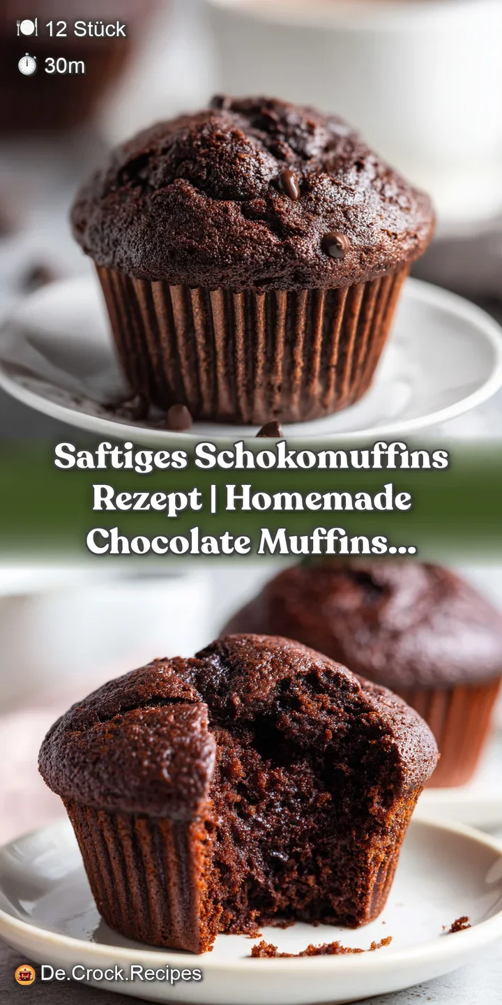 Close-up of a fluffy chocolate muffin interior, revealing a rich, dark crumb with melted chocolate chips.