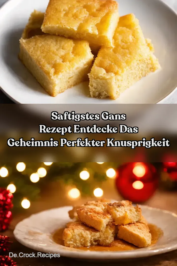 Saftigstes Gans Rezept Entdecke das Geheimnis perfekter Knusprigkeit