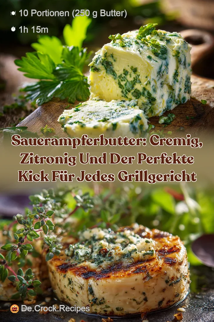 Sauerampferbutter: Cremig zitronig und der perfekte Kick f&uuml;r jedes Grillgericht