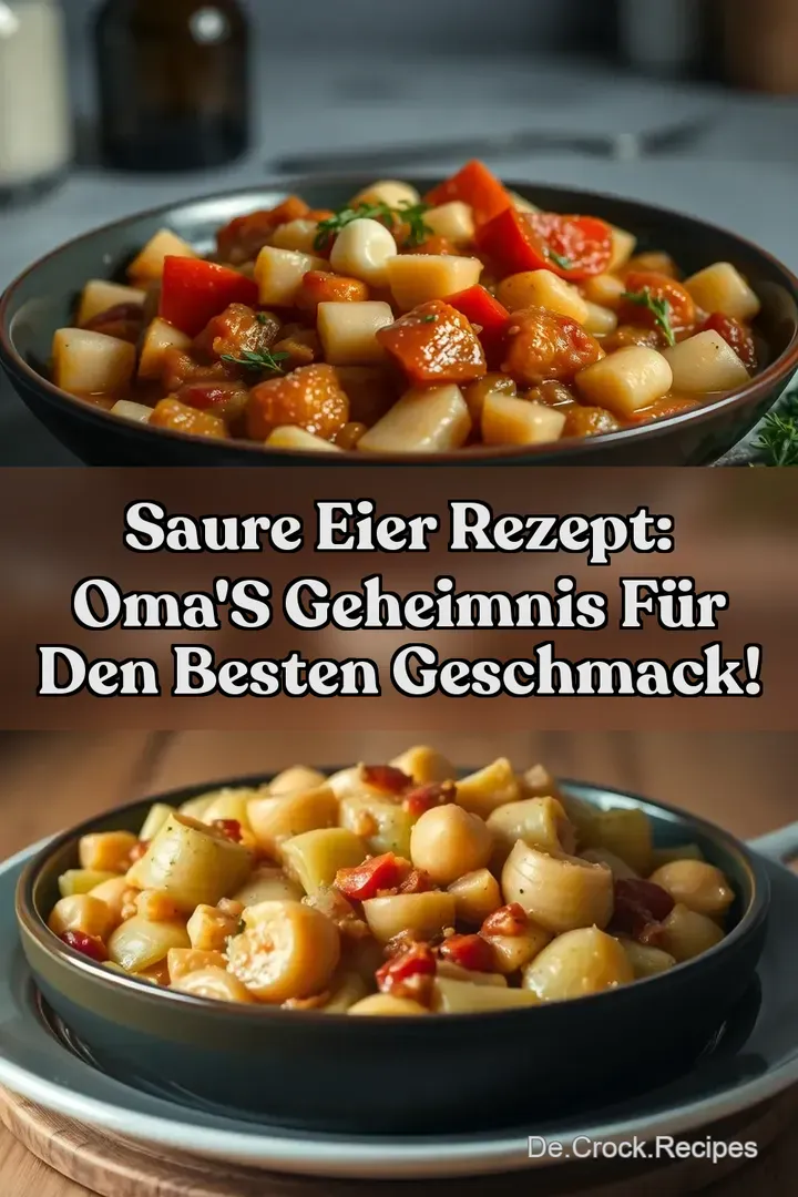 Saure Eier Rezept: Oma&#039 s Geheimnis für den besten Geschmack!
