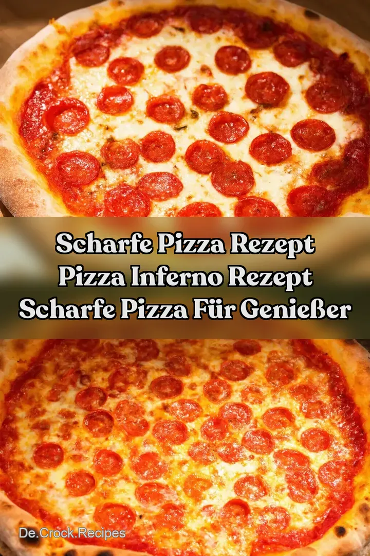 Scharfe Pizza Rezept Pizza Inferno Rezept Scharfe Pizza f&uuml;r Genie&szlig;er