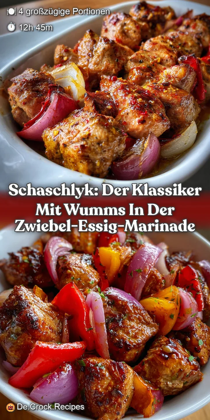 Schaschlyk: Der Klassiker mit Wumms in der Zwiebel-Essig-Marinade