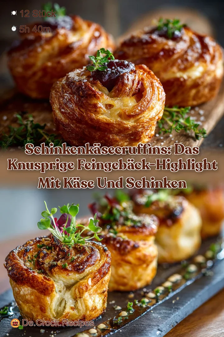 SchinkenK&auml;seCruffins: Das knusprige Feingeb&auml;ck-Highlight mit K&auml;se und Schinken