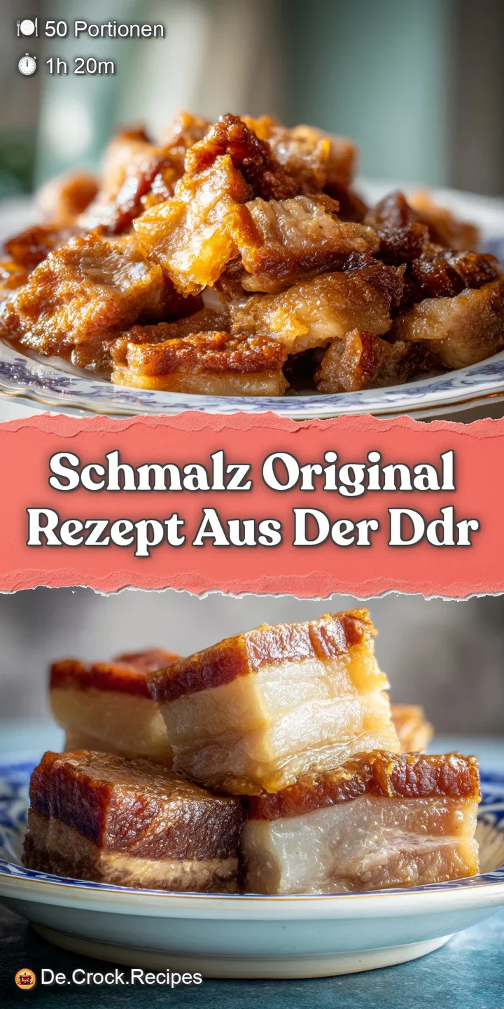 Close-up of rich, rendered fat, showcasing the crispy, flavorful cracklings. A taste of authentic German home cooking.