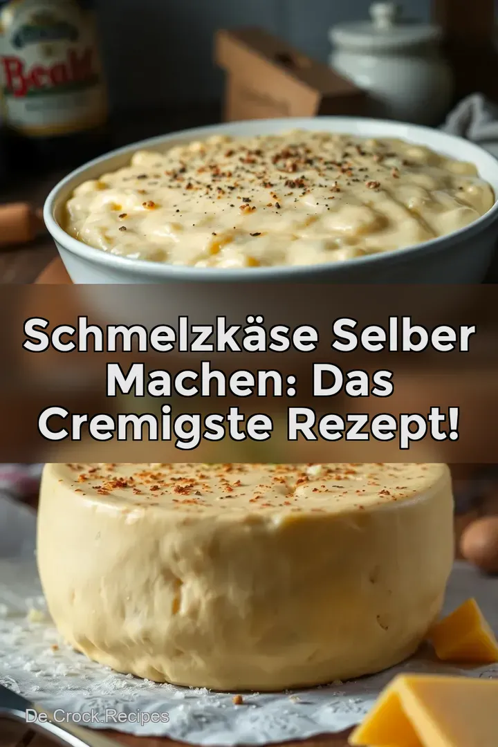 Schmelzkäse Selber Machen: Das cremigste Rezept!