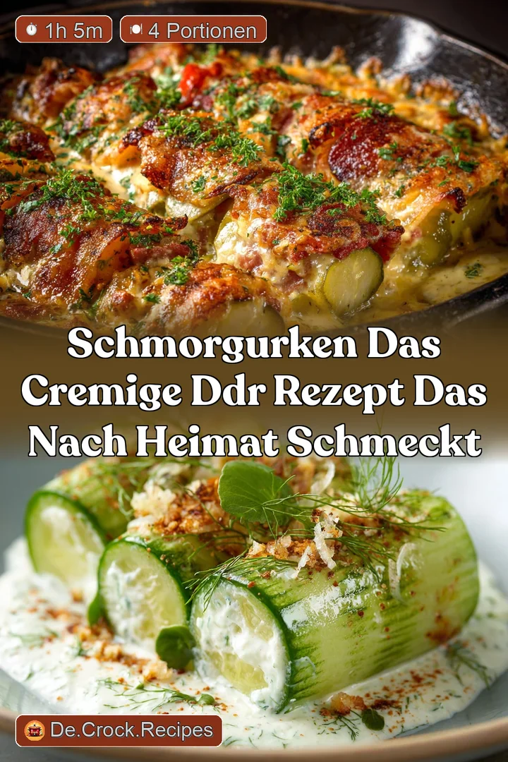 Schmorgurken Das cremige DDR Rezept das nach Heimat schmeckt