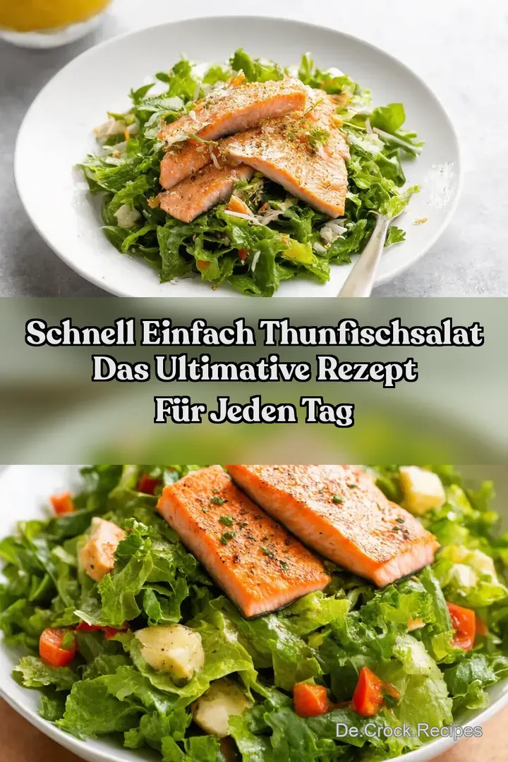 Schnell Einfach Thunfischsalat Das Ultimative Rezept f&uuml;r jeden Tag