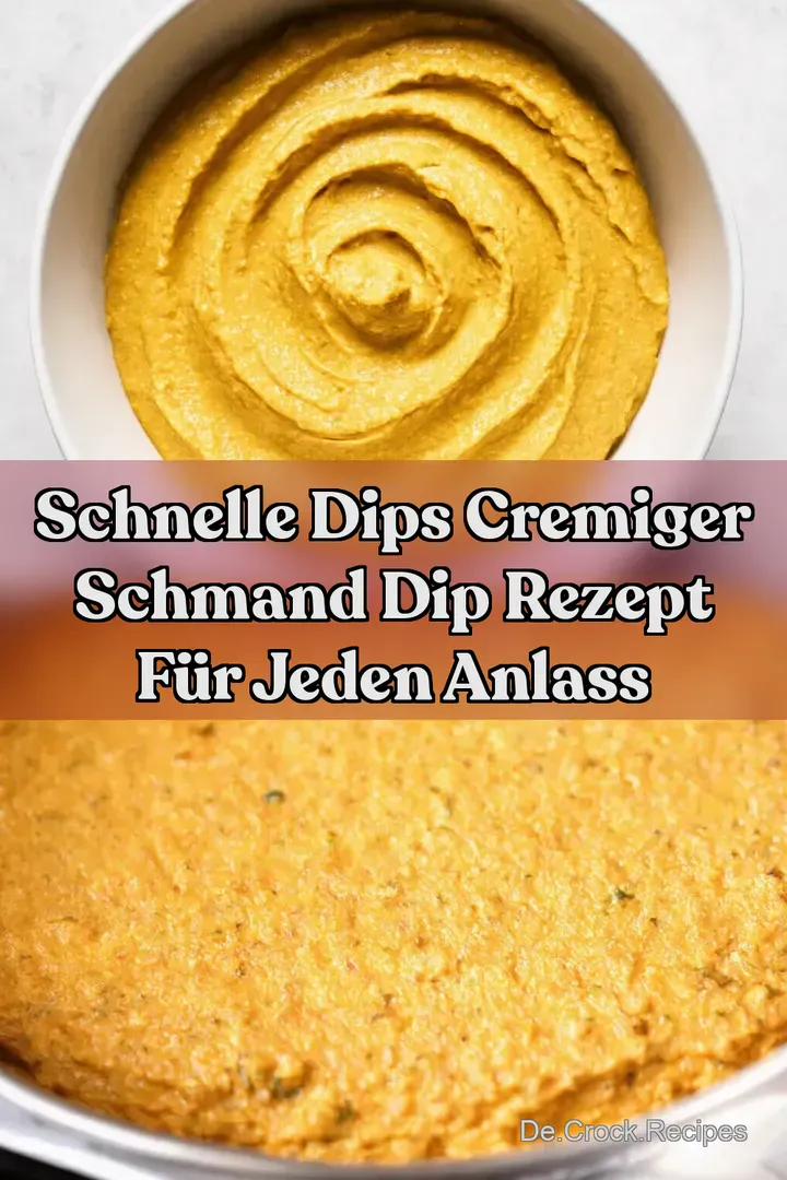 Schnelle Dips Cremiger Schmand Dip Rezept f&uuml;r jeden Anlass