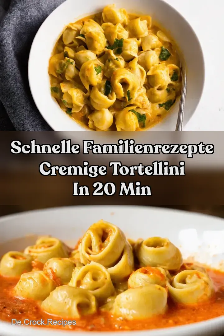 Schnelle Familienrezepte Cremige Tortellini in 20 Min