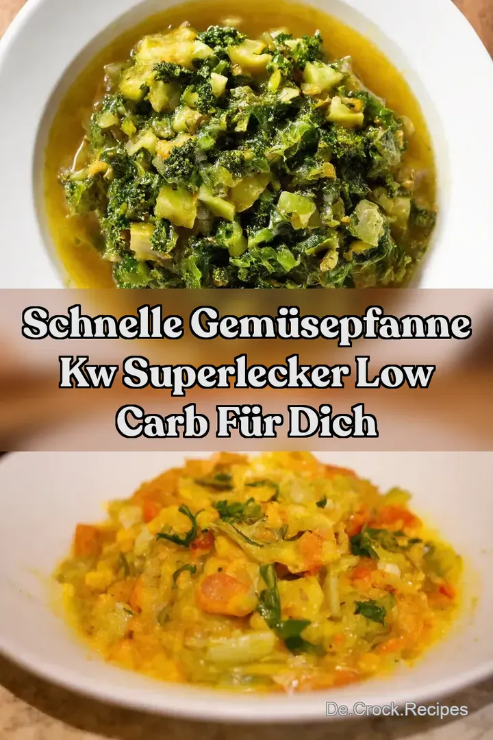 Schnelle Gem&uuml;sepfanne kw Superlecker Low Carb f&uuml;r Dich
