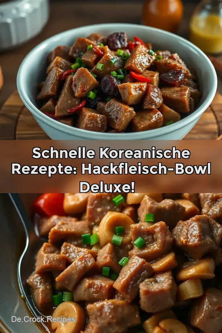 Schnelle Koreanische Rezepte: Hackfleisch-Bowl Deluxe! 🌶️
