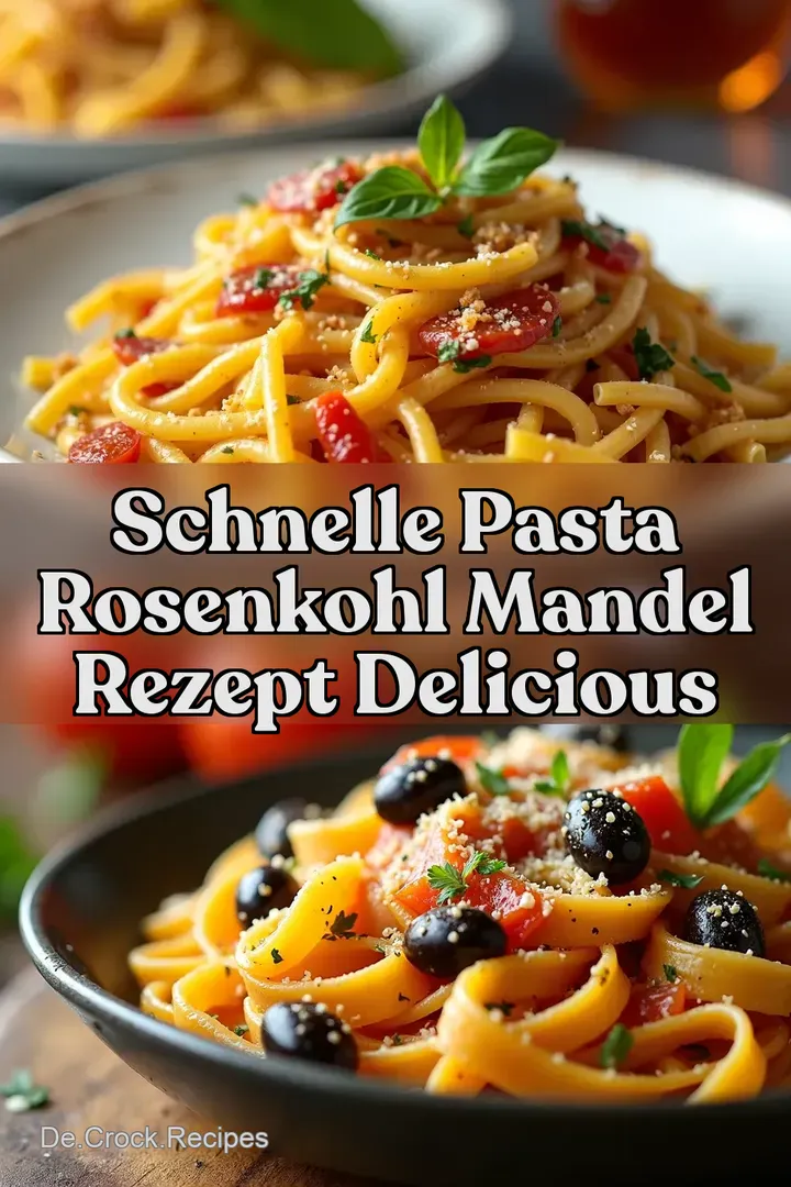 Schnelle Pasta Rosenkohl Mandel Rezept Delicious