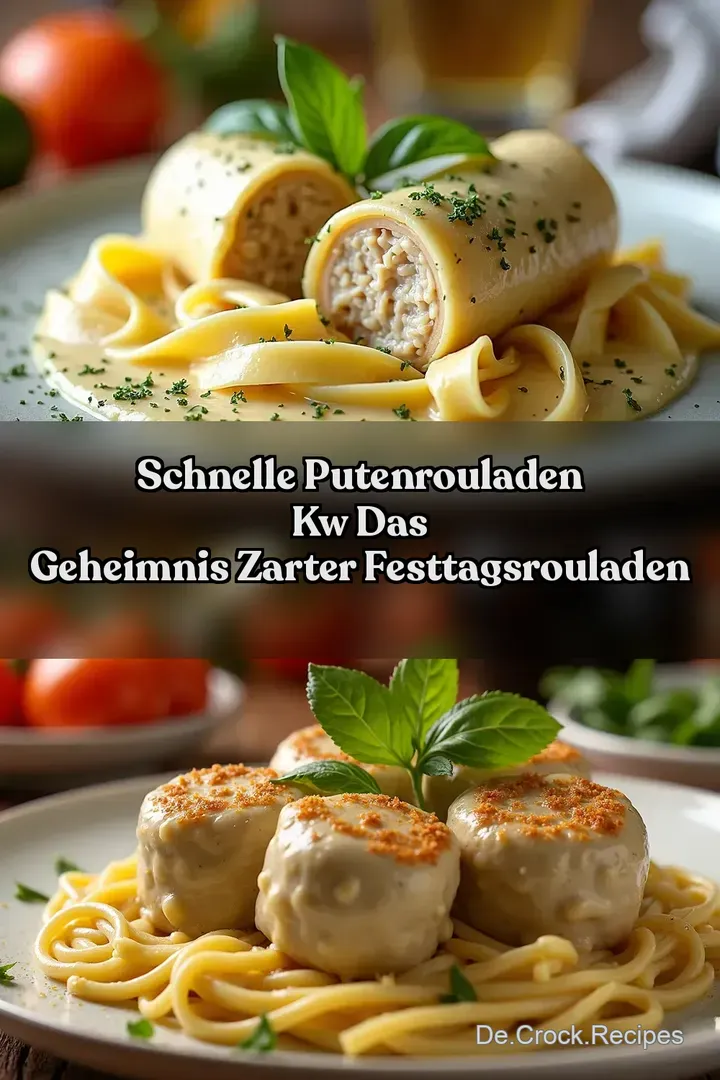 Schnelle Putenrouladen kw Das Geheimnis zarter Festtagsrouladen