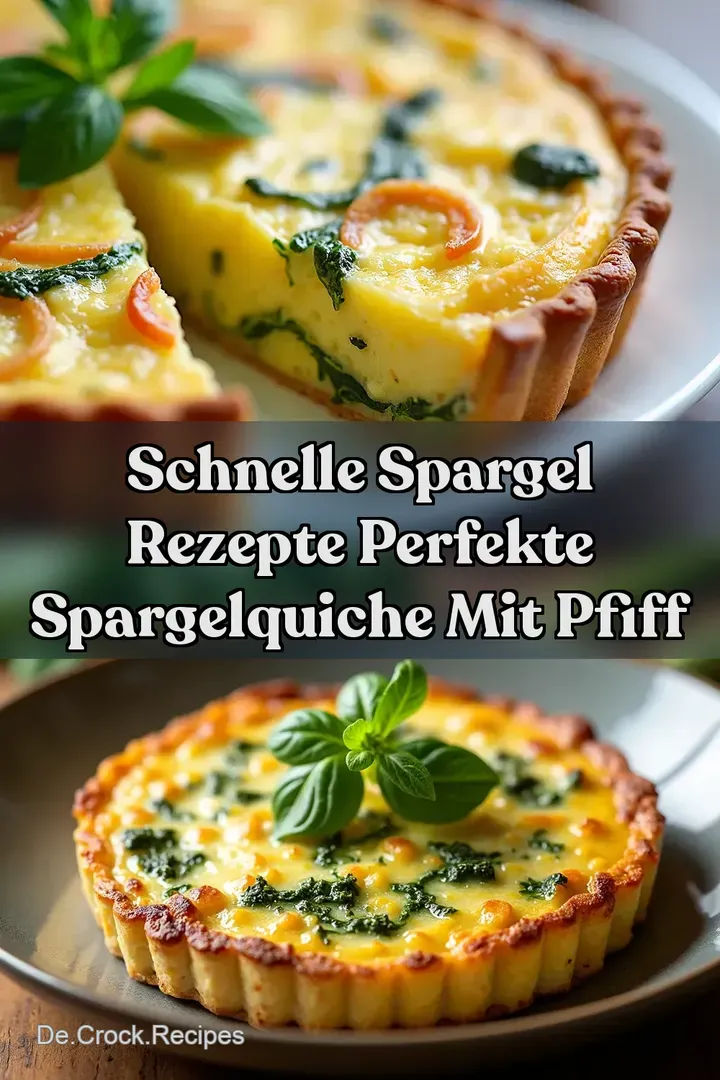 Schnelle Spargel Rezepte Perfekte Spargelquiche Mit Pfiff