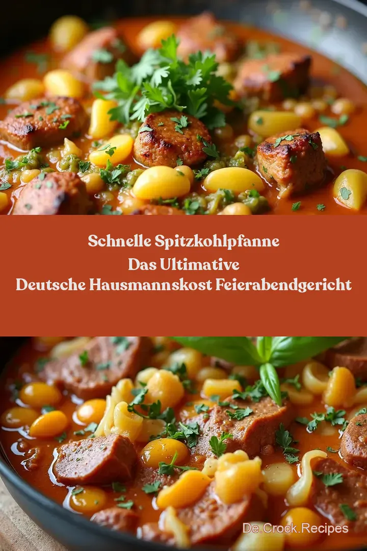 Schnelle Spitzkohlpfanne Das Ultimative Deutsche Hausmannskost FeierabendGericht