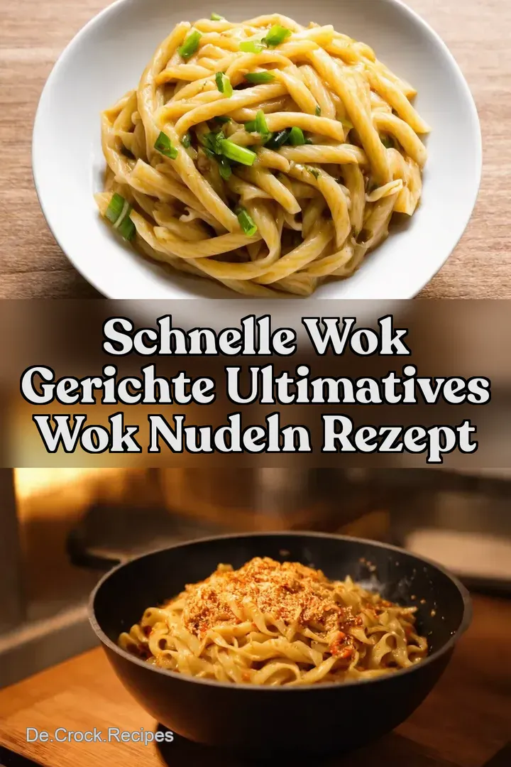 Schnelle Wok Gerichte Ultimatives Wok Nudeln Rezept