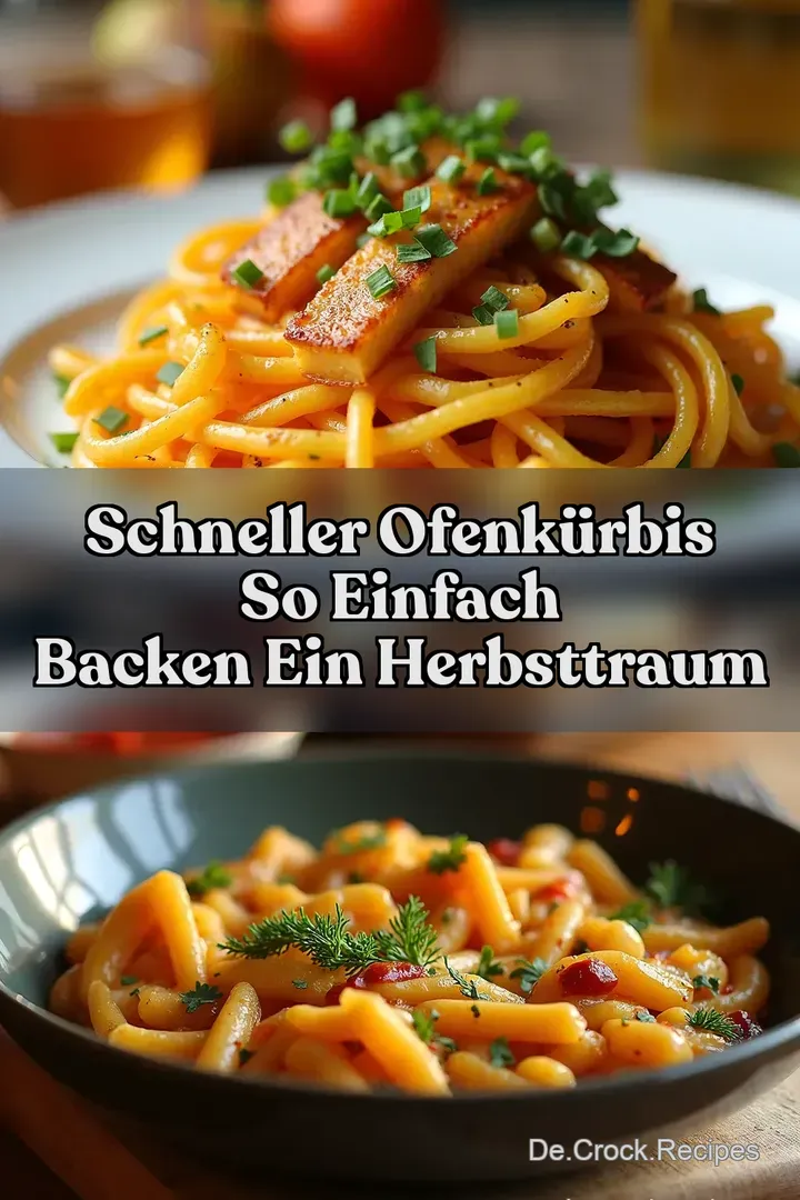 Schneller Ofenkürbis so einfach backen Ein HerbstTraum