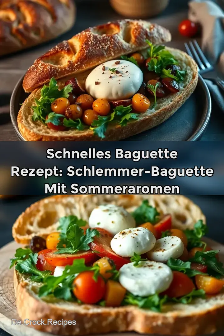 Schnelles Baguette Rezept: Schlemmer-Baguette mit Sommeraromen