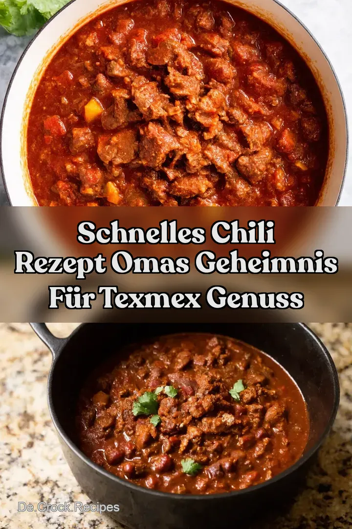 Schnelles Chili Rezept Omas Geheimnis f&uuml;r TexMex Genuss