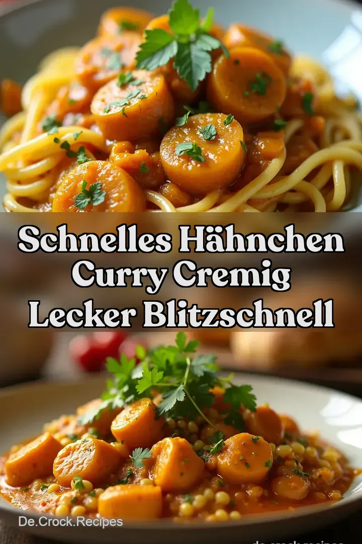 Schnelles H&auml;hnchen Curry Cremig Lecker Blitzschnell