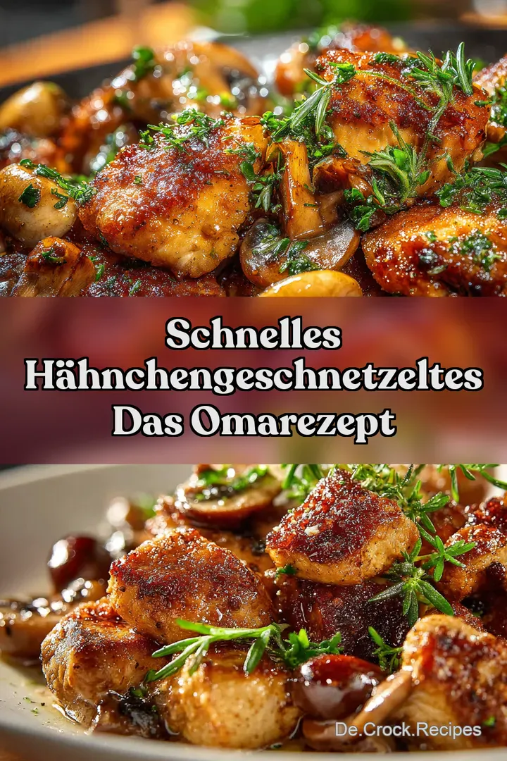 Schnelles H&auml;hnchengeschnetzeltes Das OmaRezept