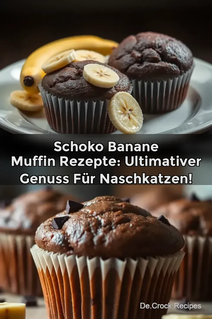 Schoko Banane Muffin Rezepte: Ultimativer Genuss Für Naschkatzen!