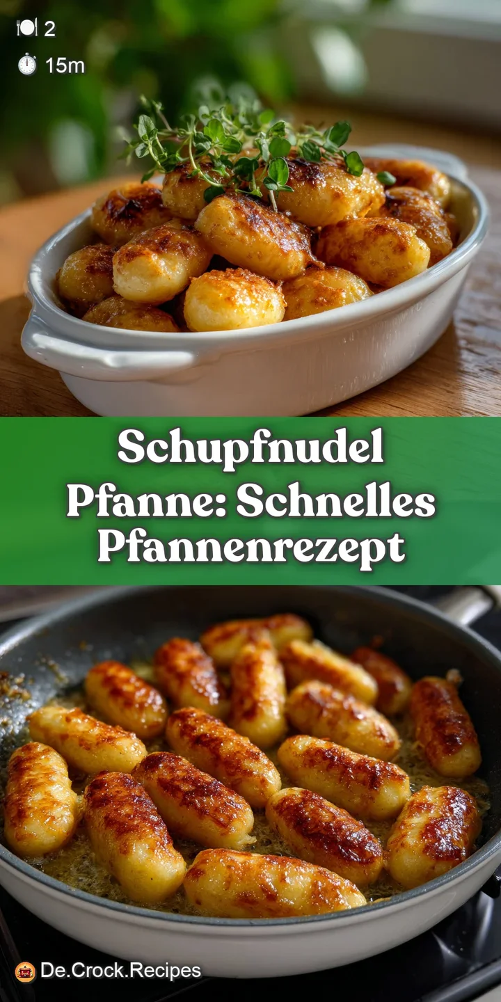 A tantalizing close-up reveals tender Schupfnudeln, savory speck, and garden-fresh herbs tossed in a flavorful sauce. Warm...