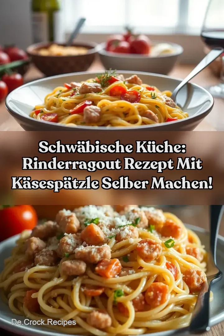 Schwäbische Küche: Rinderragout Rezept mit Käsespätzle selber machen!