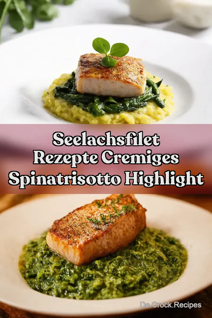 Seelachsfilet Rezepte Cremiges SpinatRisotto Highlight