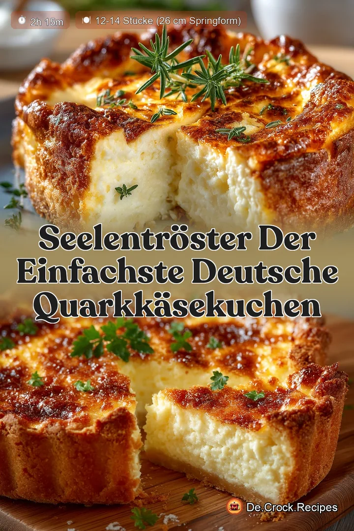 Seelentröster Der einfachste Deutsche QuarkKäsekuchen