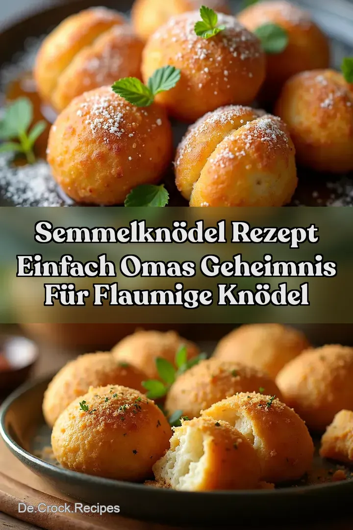 Semmelkn&ouml;del Rezept Einfach Omas Geheimnis f&uuml;r flaumige Kn&ouml;del